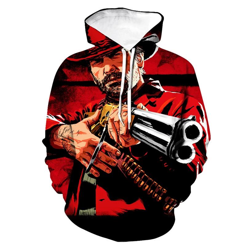 Популярні ігрові толстовки Red Dead Redemption 3D Print Толстовка з капюшоном Чоловіки Жінки Мода Толстовка RDR2 Пуловер Унісекс Дитяче пальто S
Популярні ігрові толстовки Red Dead Redemption 3D Print Толстовка з капюшоном Чоловіки Жінки Мода Толстовка RDR2 Пуловер Унісекс Дитяче пальто S