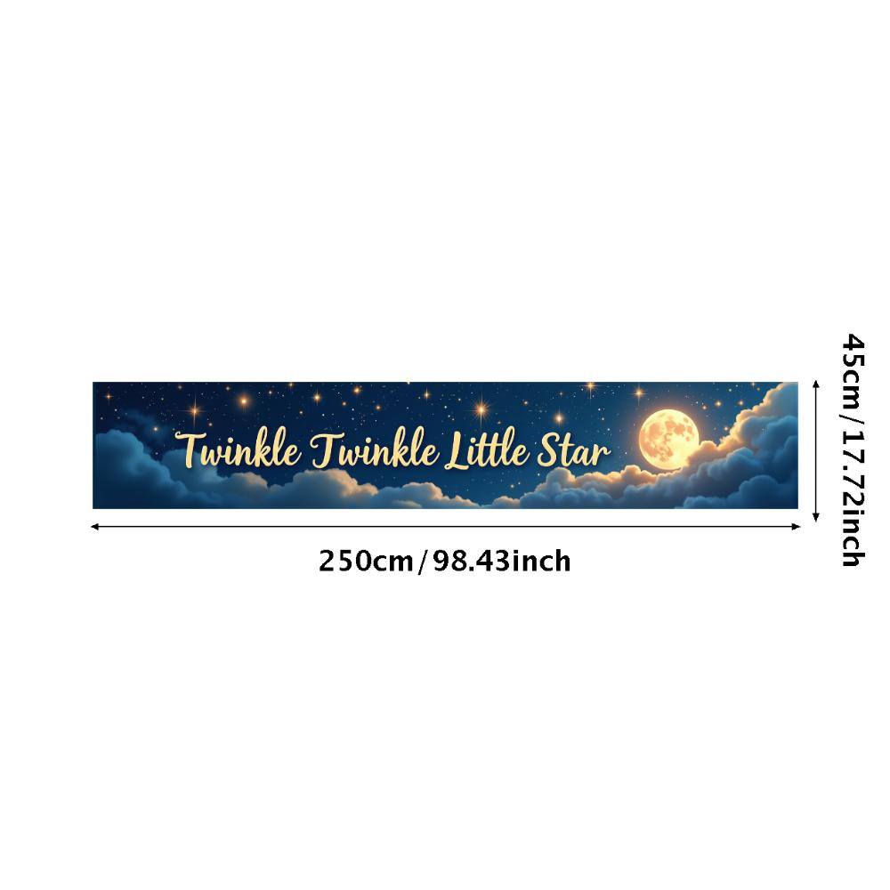 Star Banner Durable Little Nursery Background Customizable Decor for Shower
Star Banner Durable Little Nursery Background Customizable Decor for Shower