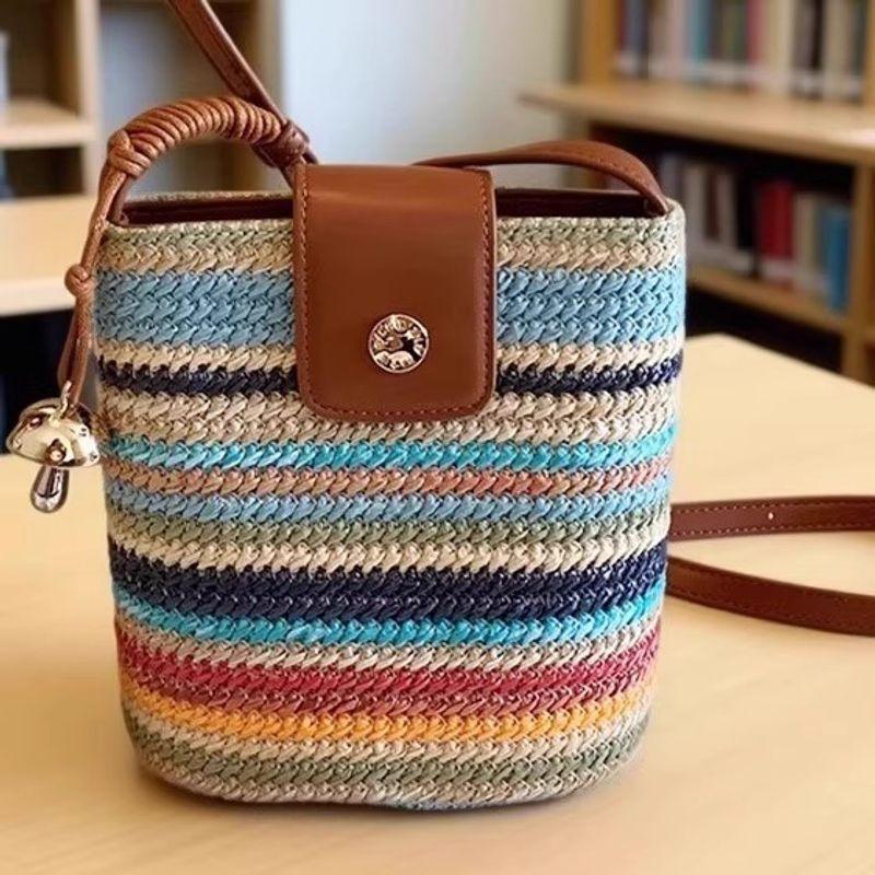 Nanfeng Mid-Year Feedback Chio2nd Rainbow Mousse Bucket Bag Women Summer Woven Bag Shoulder Messenger Bag Image color
Nanfeng Mid-Year Feedback Chio2nd Rainbow Mousse Bucket Bag Women Summer Woven Bag Shoulder Messenger Bag Image color