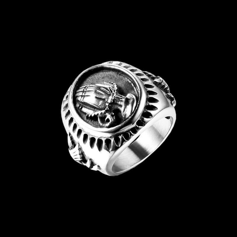 HAIL MARY Pray Ring 316L Stainless Steel Peace Saint Prayer Hand Ring Size 7-14 14
HAIL MARY Pray Ring 316L Stainless Steel Peace Saint Prayer Hand Ring Size 7-14 14