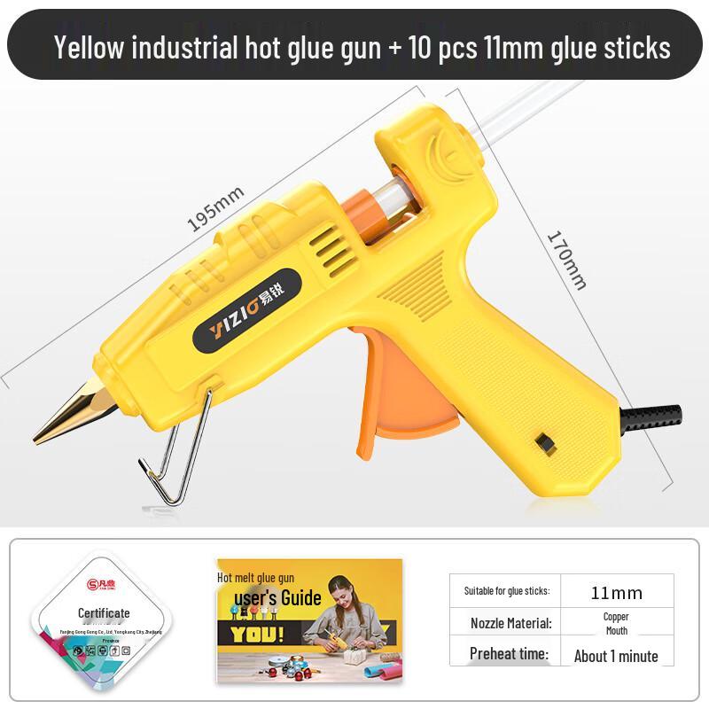 Industrial Hot Melt Glue Gun Kit CN plug (adapter included)
Industrial Hot Melt Glue Gun Kit CN plug (adapter included)