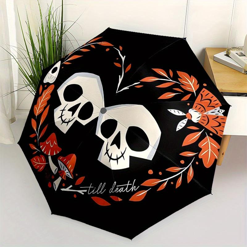 1pc Skull Heart Tattoo DesignUmbrella with Plastic Handle,Suitable for All Seasons Home Travel Outdoor UmbrellaB1515
1pc Skull Heart Tattoo DesignUmbrella with Plastic Handle,Suitable for All Seasons Home Travel Outdoor UmbrellaB1515