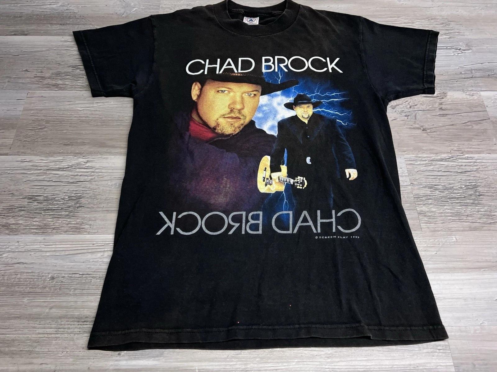 Vintage 90s Y2K Country Music Chad Brock Concert T-Shirt Sun Faded Black Size M S
Vintage 90s Y2K Country Music Chad Brock Concert T-Shirt Sun Faded Black Size M S