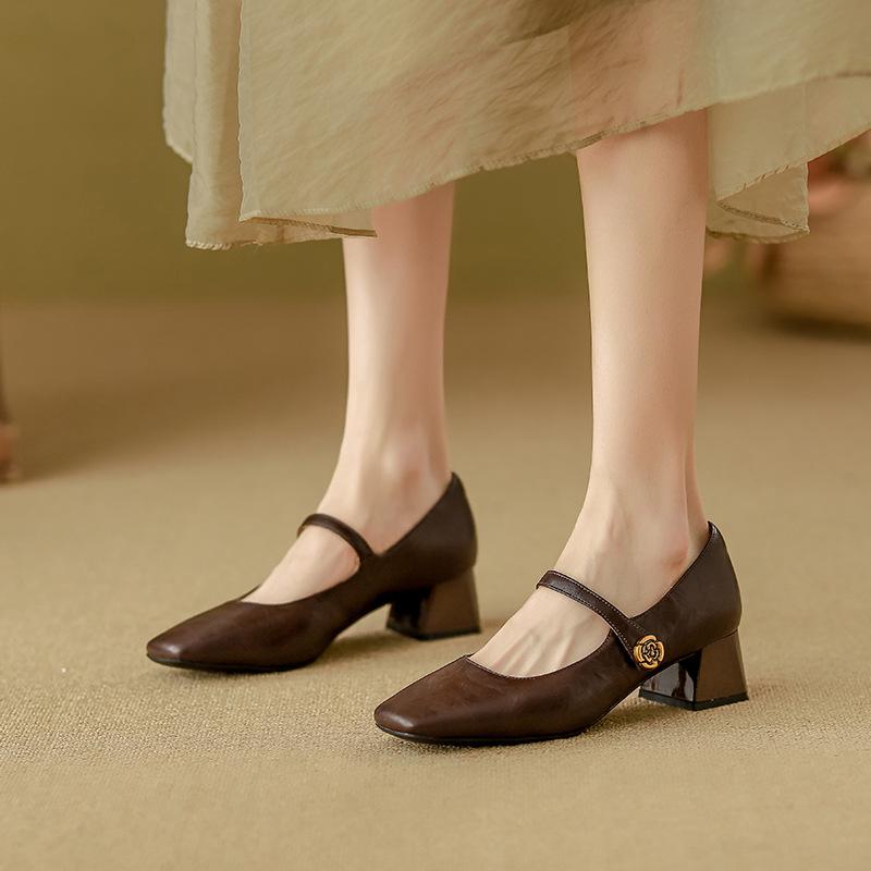 Retro word with Mary Jane shoes women s spring and summer new thick heel single shoes women s light mouth high heel 42 (customizable)
Retro word with Mary Jane shoes women s spring and summer new thick heel single shoes women s light mouth high heel 42 (customizable)