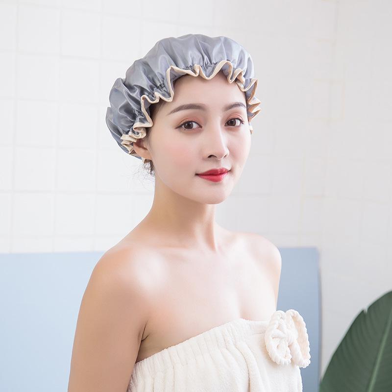 Waterproof Shower Cap Women Hair Cap Hat Supplies Bathroom Double Layer Shower Waterproof Thick Cover Accessories Bathing Hat хаки
Waterproof Shower Cap Women Hair Cap Hat Supplies Bathroom Double Layer Shower Waterproof Thick Cover Accessories Bathing Hat хаки