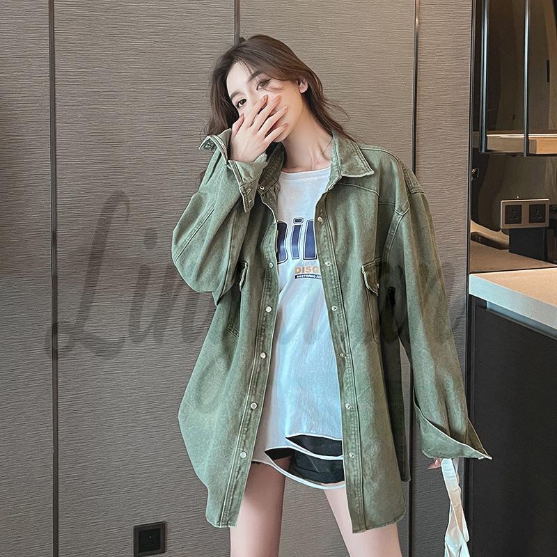 2026 Spring & Fall European-American BF Style Loose Fashion Mid-Length Denim Shirt Jacket for Women One Size армия зеленый
2026 Spring & Fall European-American BF Style Loose Fashion Mid-Length Denim Shirt Jacket for Women One Size армия зеленый