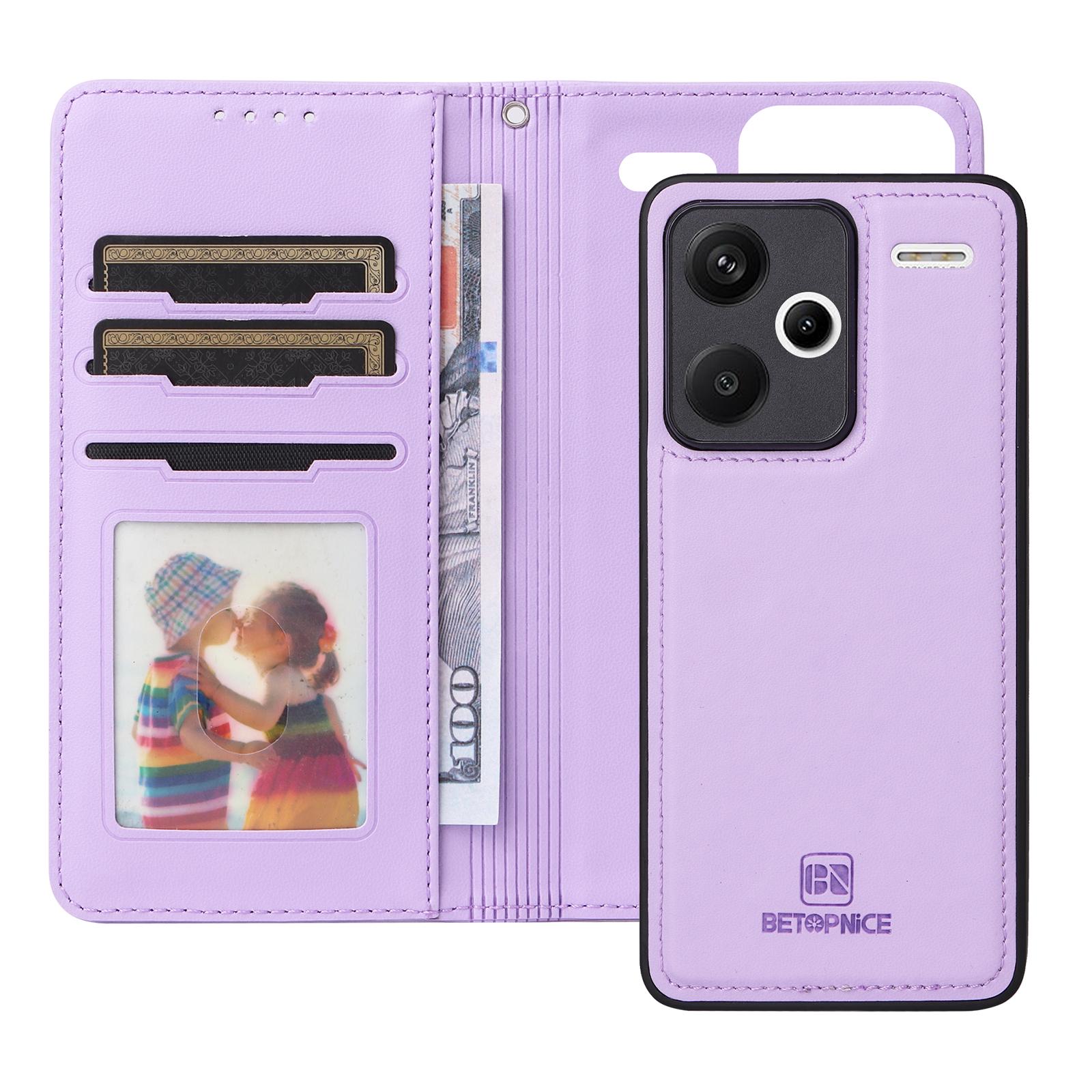 For Xiaomi Redmi Note 13 Pro+ 5G Magnetic Case BETOPNICE Detachable PU Leather Phone Cover with Strap Purple
For Xiaomi Redmi Note 13 Pro+ 5G Magnetic Case BETOPNICE Detachable PU Leather Phone Cover with Strap Purple