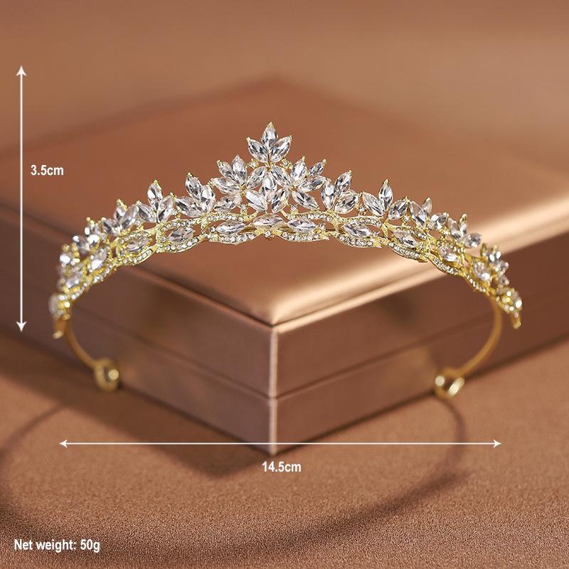 Bridal Headwear Gold/Silver-Colour Women s Fashion Wedding Crown Birthday Tiaras Crown Queen Party Headband
Bridal Headwear Gold/Silver-Colour Women s Fashion Wedding Crown Birthday Tiaras Crown Queen Party Headband