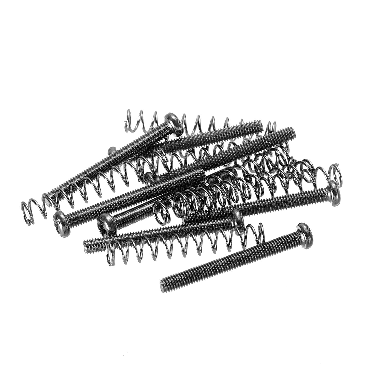 PATIKIL Guitar Pickguard Mounting Screws with Spring M3x30mm Screws Double Coil Pickup Ring Mounting Screws for Electronic Guitar Black 8 Pieces
PATIKIL Guitar Pickguard Mounting Screws with Spring M3x30mm Screws Double Coil Pickup Ring Mounting Screws for Electronic Guitar Black 8 Pieces