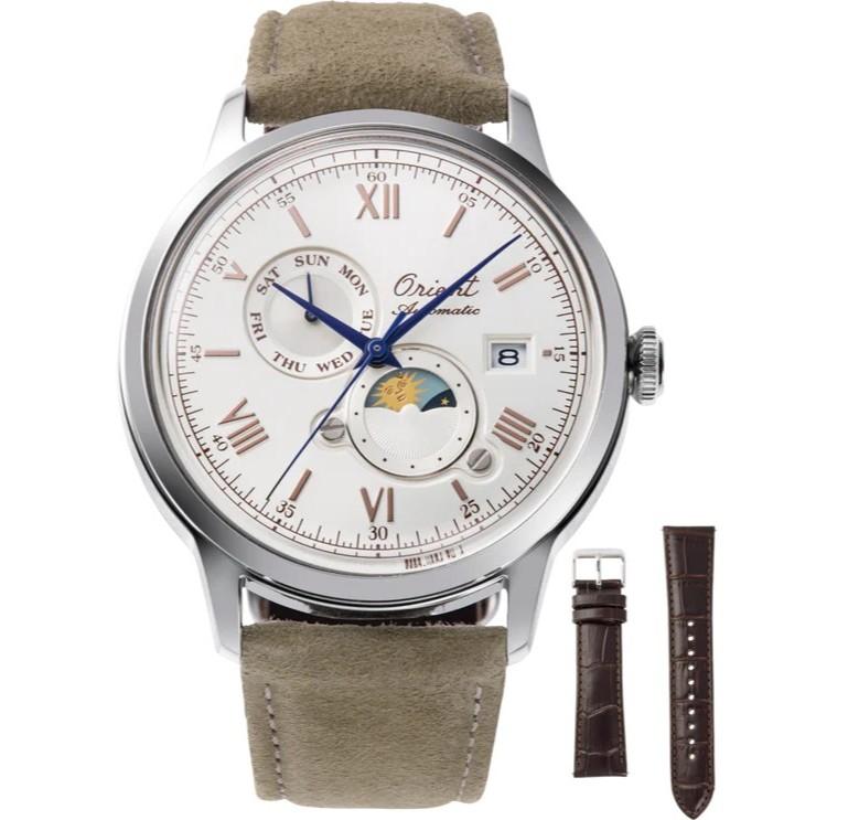ORIENT Bambino Classic Автоматические Часы Мужские День/Дата Лунный Календарь RA-AK0808S
ORIENT Bambino Classic Автоматические Часы Мужские День/Дата Лунный Календарь RA-AK0808S