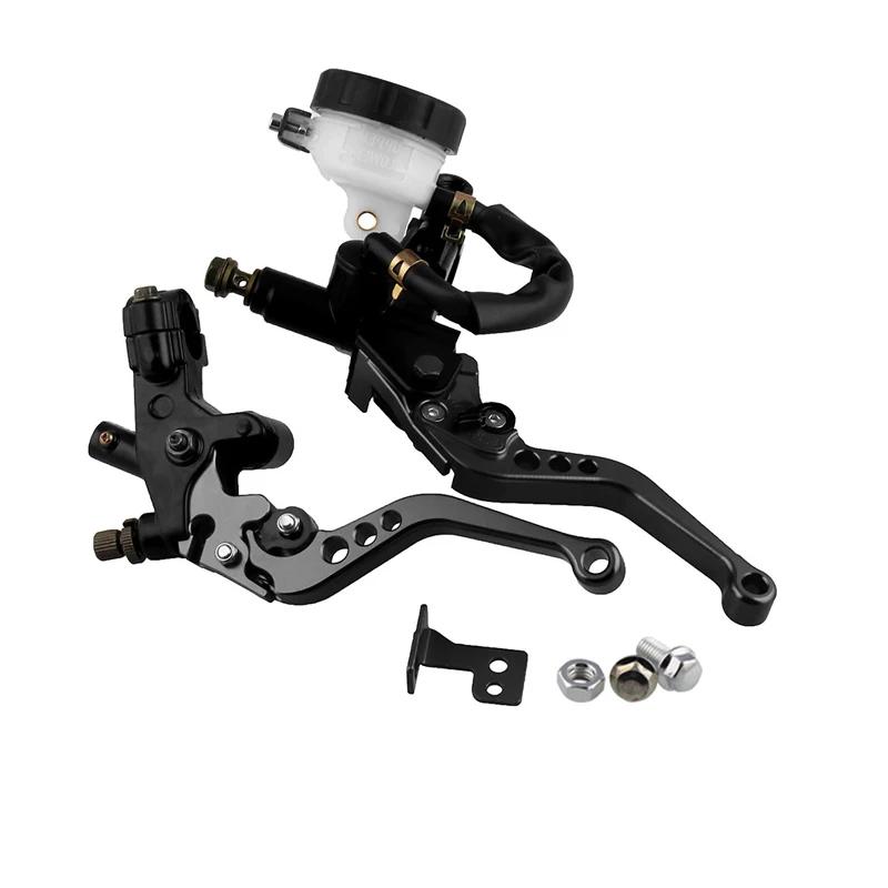 HAOTOM Left+Right/Set Universal 7/8 22mm Motorcycle Clutch Brake Master Cylinder Reservoir Levers Kit Fluid Reservoir Set чорний
HAOTOM Left+Right/Set Universal 7/8 22mm Motorcycle Clutch Brake Master Cylinder Reservoir Levers Kit Fluid Reservoir Set чорний