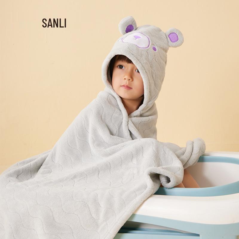 Sanli Kids Cartoon Hooded Poncho Bath Towel - Coral Fleece, Wearable Cape, Large Size 70x140 cm
Sanli Kids Cartoon Hooded Poncho Bath Towel - Coral Fleece, Wearable Cape, Large Size 70x140 cm