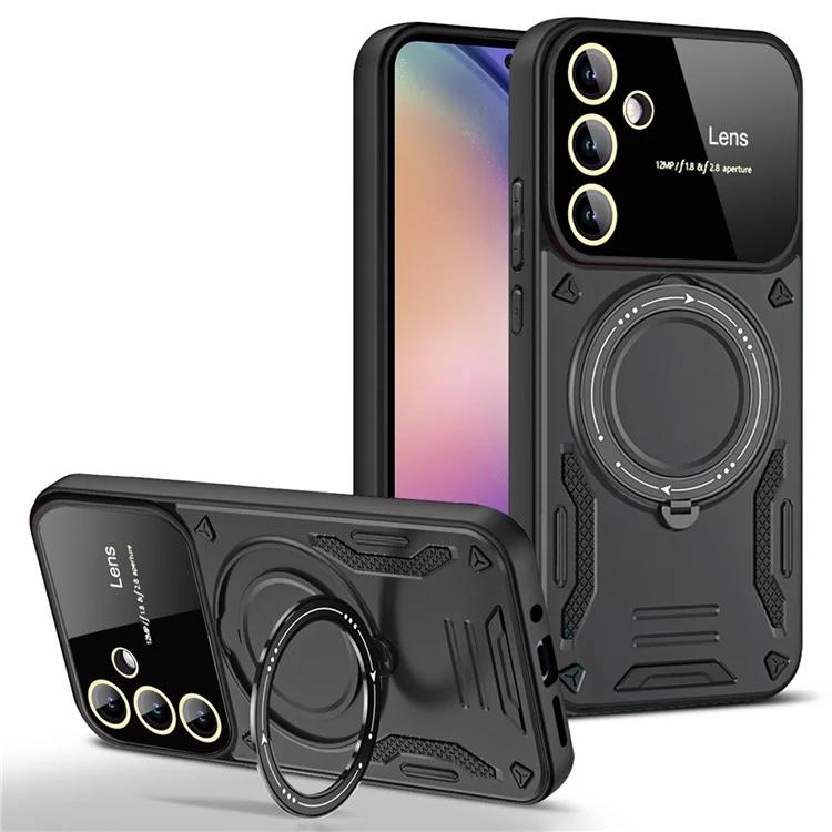 Совместим с чехлом MagSafe Back Case для Samsung Galaxy A35 5G Kickstand PC+TPU Phone Cover
Совместим с чехлом MagSafe Back Case для Samsung Galaxy A35 5G Kickstand PC+TPU Phone Cover