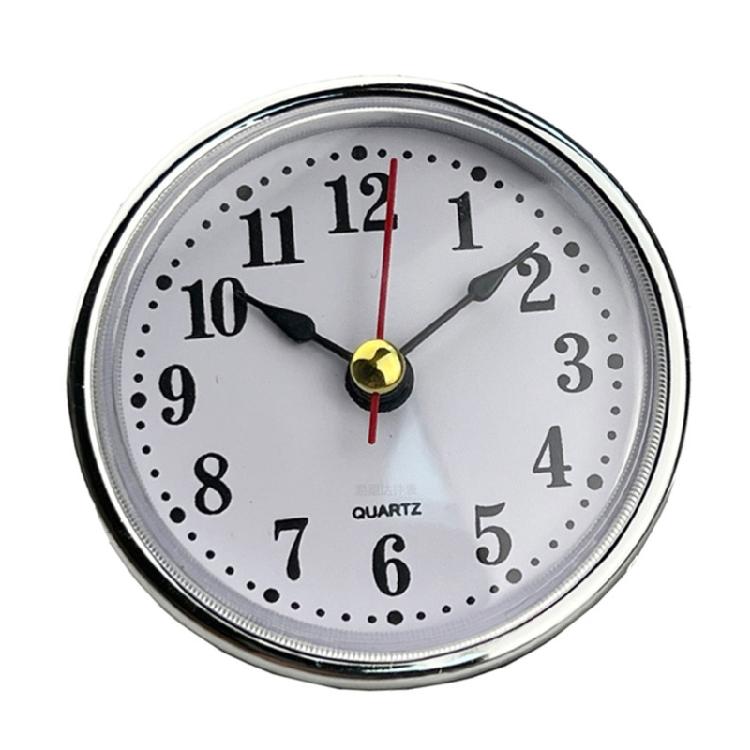 Mini Clock Insert White Face Golden/Silver Tone Arabic Numerals Movement 65mm
Mini Clock Insert White Face Golden/Silver Tone Arabic Numerals Movement 65mm