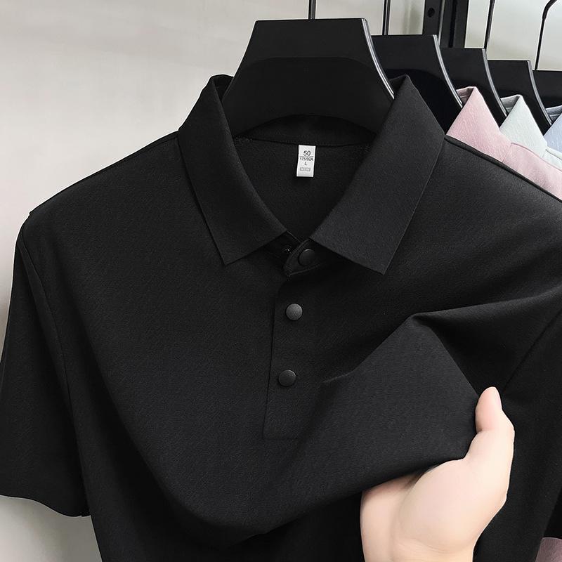 Men s Antibacterial Ice Silk Quick-Dry Polo Shirt, Business Casual, Seamless, Breathable, Sun Protection, Lapel T-shirt 2XL чорний
Men s Antibacterial Ice Silk Quick-Dry Polo Shirt, Business Casual, Seamless, Breathable, Sun Protection, Lapel T-shirt 2XL чорний