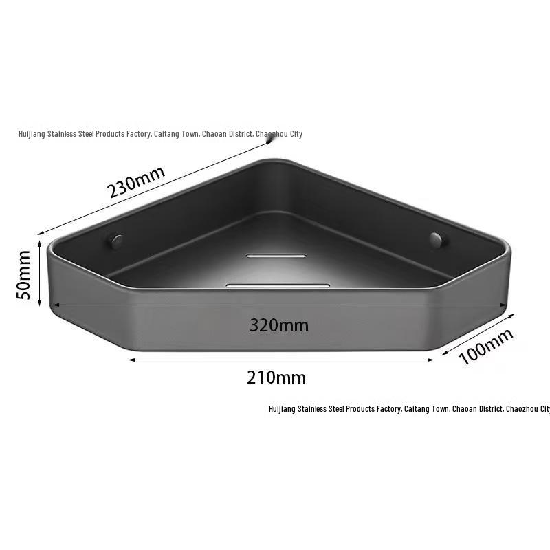 Corner Bathroom Storage Shelf - Triangle Restroom Rack сірий колір
Corner Bathroom Storage Shelf - Triangle Restroom Rack сірий колір