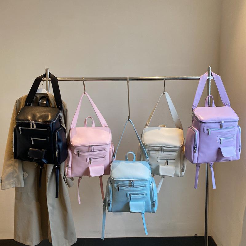 Small fresh and sweet women s backpack 2025 new solid color versatile student schoolbag large capacity portable shoulder bag білий
Small fresh and sweet women s backpack 2025 new solid color versatile student schoolbag large capacity portable shoulder bag білий