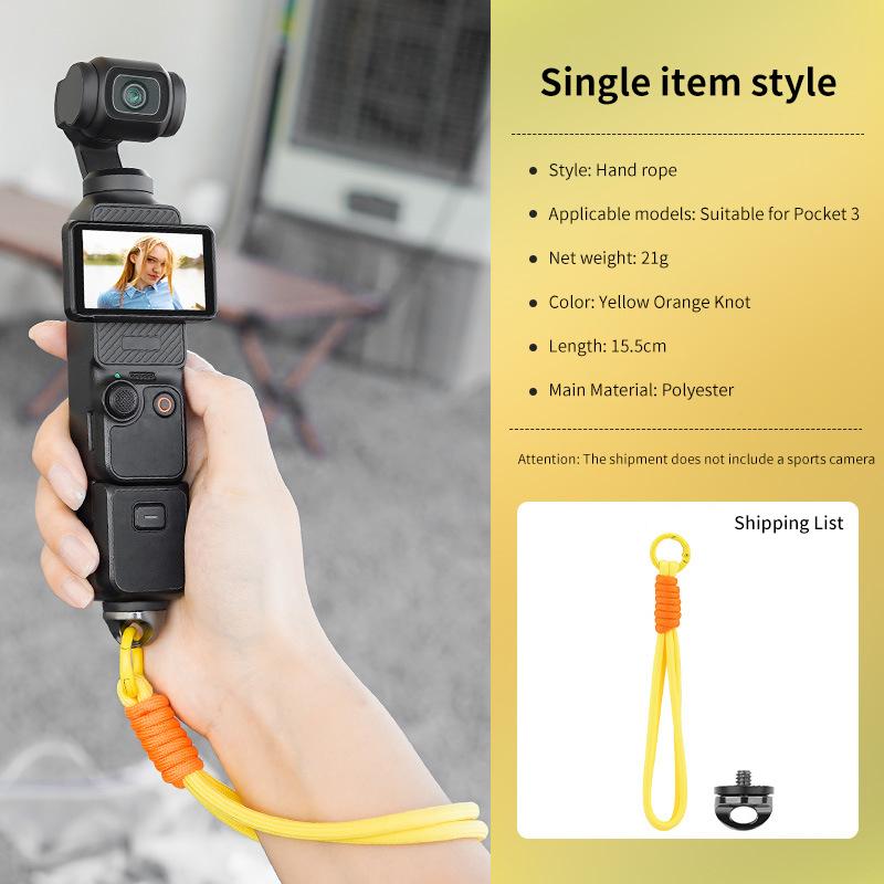 Lanyard For Osmo Pocket 3/Osmo 360 Wrist Hand Strap Anti-Lost With 1/4 Screw Handheld Gimbal Camera Protective Accessories жовтий
Lanyard For Osmo Pocket 3/Osmo 360 Wrist Hand Strap Anti-Lost With 1/4 Screw Handheld Gimbal Camera Protective Accessories жовтий