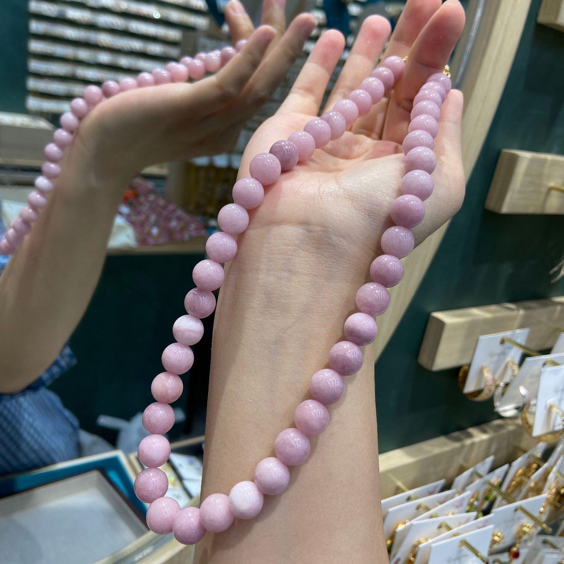 10Mm Lotus Root Pink Girl Round Bead Necklace Female Gentle Temperament Advanced Sense Simple Stacking Naked Chain Necklace
10Mm Lotus Root Pink Girl Round Bead Necklace Female Gentle Temperament Advanced Sense Simple Stacking Naked Chain Necklace