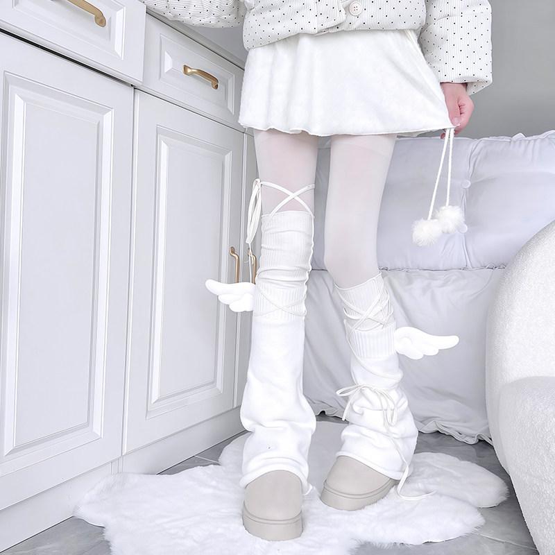 Subculture Pure White Wings Horn Leg Cover Japanese Harajuku Stacked Over Knee Socks Autumn and Winter Personalized Strap Socks One Size белый
Subculture Pure White Wings Horn Leg Cover Japanese Harajuku Stacked Over Knee Socks Autumn and Winter Personalized Strap Socks One Size белый