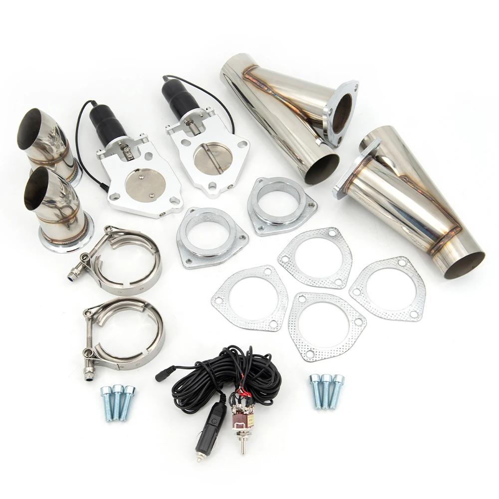 2.5 Inch 3 Inch Dual Stainless Steel Y Headers Pair Electric Exhaust Cutout Pipe Kit With Switch Control 2.5INCH(63MM)
2.5 Inch 3 Inch Dual Stainless Steel Y Headers Pair Electric Exhaust Cutout Pipe Kit With Switch Control 2.5INCH(63MM)