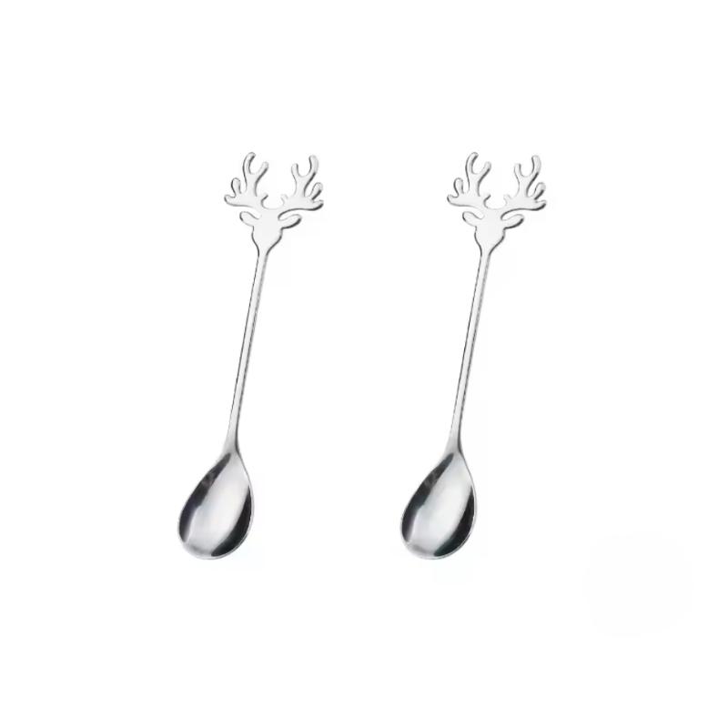 4pcs Christmas Elk Head Shape Stainless Coffee Spoon New Year 2026 Christmas Decoration Table Decor for Home Navidad 2025 Gifts
4pcs Christmas Elk Head Shape Stainless Coffee Spoon New Year 2026 Christmas Decoration Table Decor for Home Navidad 2025 Gifts