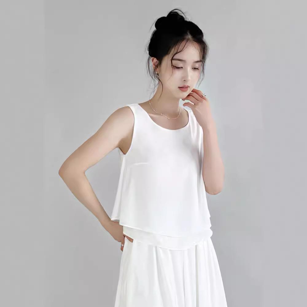 Women’s Double Layer Chiffon Ruffle Tank Top - 2024 Summer Sleeveless Outerwear M
Women’s Double Layer Chiffon Ruffle Tank Top - 2024 Summer Sleeveless Outerwear M