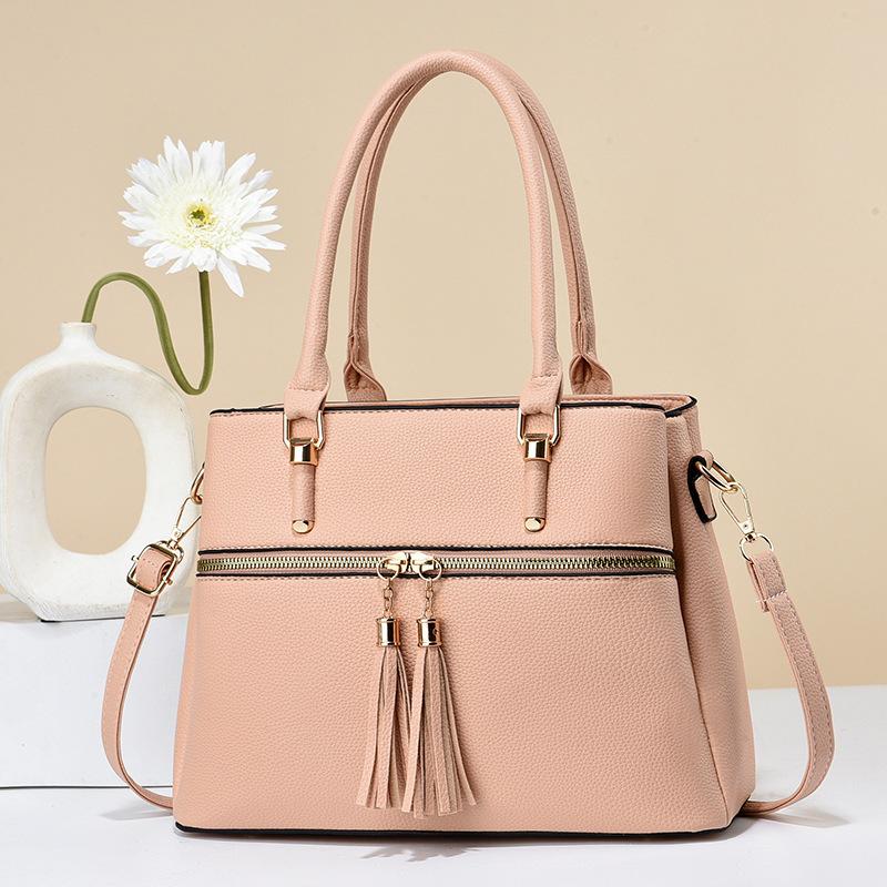 ew contrasting color handbag large capacity soft leather fringed large bag large capacity shoulder bag рожевий
ew contrasting color handbag large capacity soft leather fringed large bag large capacity shoulder bag рожевий