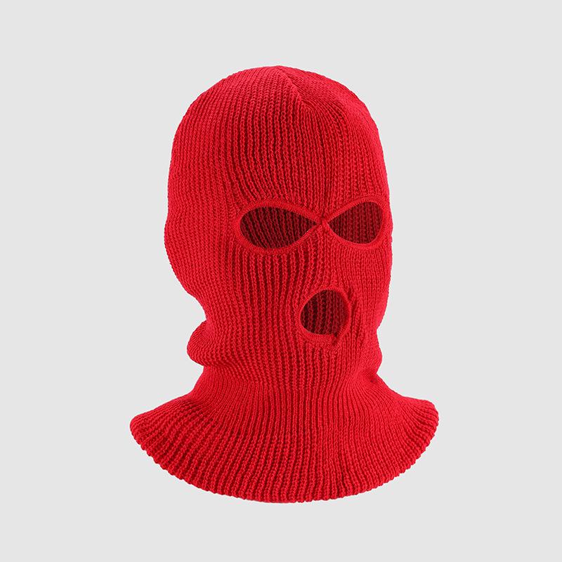 Зимняя теплая вязаная балаклава: Ветрозащитная маска для лица с тремя отверстиями One Size
Зимняя теплая вязаная балаклава: Ветрозащитная маска для лица с тремя отверстиями One Size