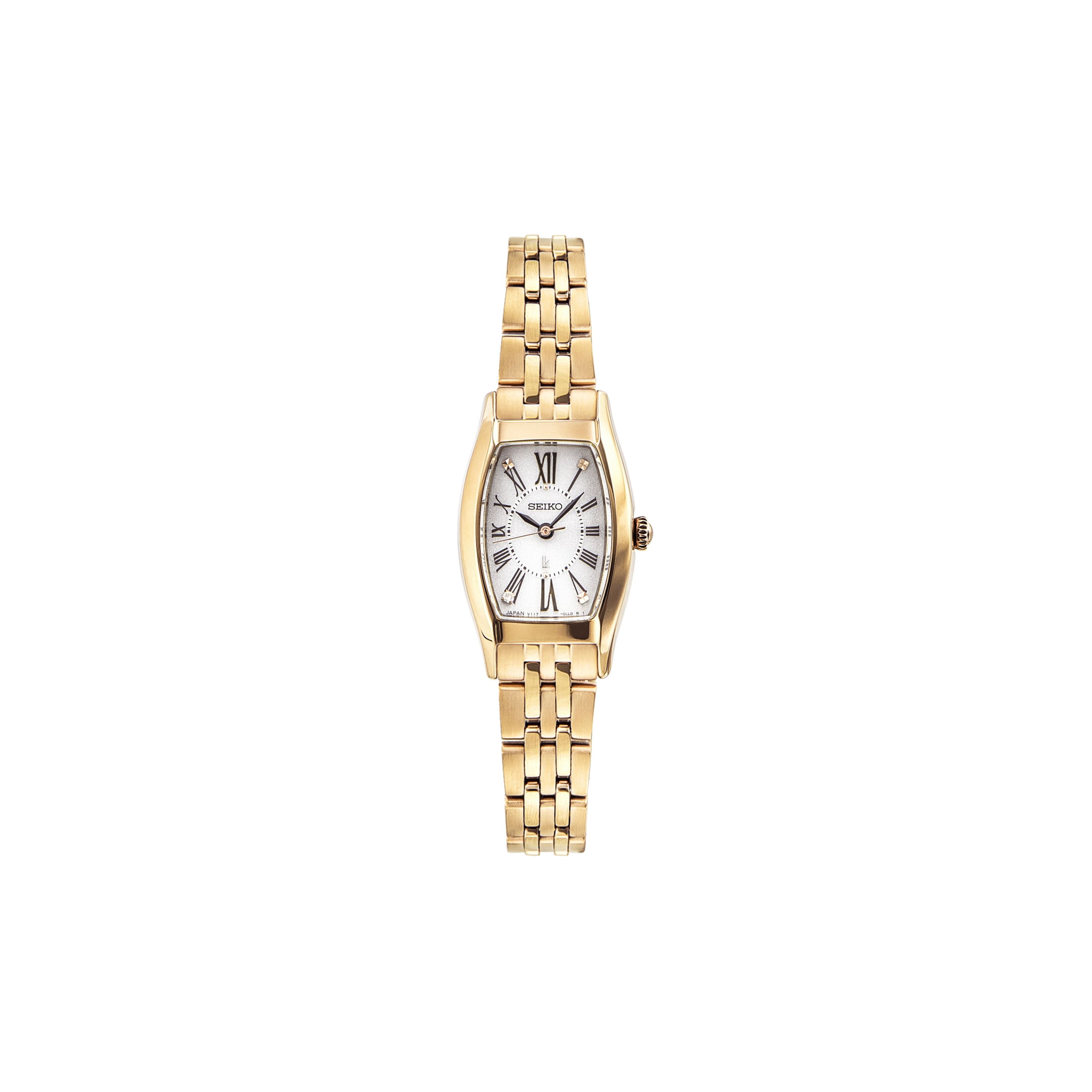 Seiko Lukia Cocktail Series 100 Meters Water Resistant Solar Quartz Movement Stainless Steel Strap Womens Watch White Dial SUP442J1 SUP442J1 Gold Watch Case
Seiko Lukia Cocktail Series 100 Meters Water Resistant Solar Quartz Movement Stainless Steel Strap Womens Watch White Dial SUP442J1 SUP442J1 Gold Watch Case