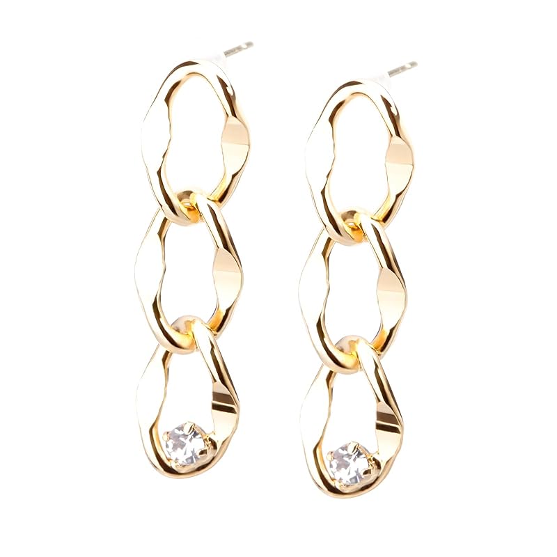 LOKUMI earrings 4 designs x 3 colors to choose from 18k gold K18 post made in Japan K18 Compatible with metal allergies chain Bijou swing earrings
LOKUMI earrings 4 designs x 3 colors to choose from 18k gold K18 post made in Japan K18 Compatible with metal allergies chain Bijou swing earrings