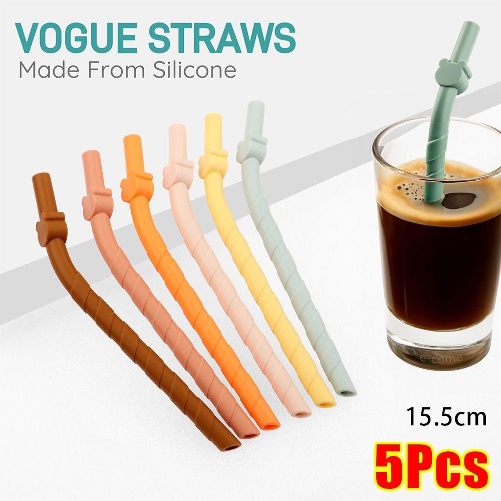5Pcs 15.5cm Short Bent Straws Universal Reusable Straws Silicone Straws Children s Milk Tea 5Pcs Color 8
5Pcs 15.5cm Short Bent Straws Universal Reusable Straws Silicone Straws Children s Milk Tea 5Pcs Color 8