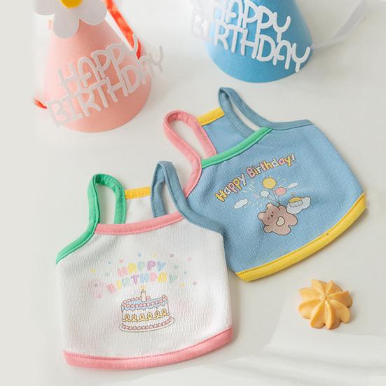 1 комплект, стильный удобный привлекательный костюм на день рождения для домашних животных, рубашка и шляпа для собак и кошек, аксессуары L синий 
1 комплект, стильный удобный привлекательный костюм на день рождения для домашних животных, рубашка и шляпа для собак и кошек, аксессуары L синий