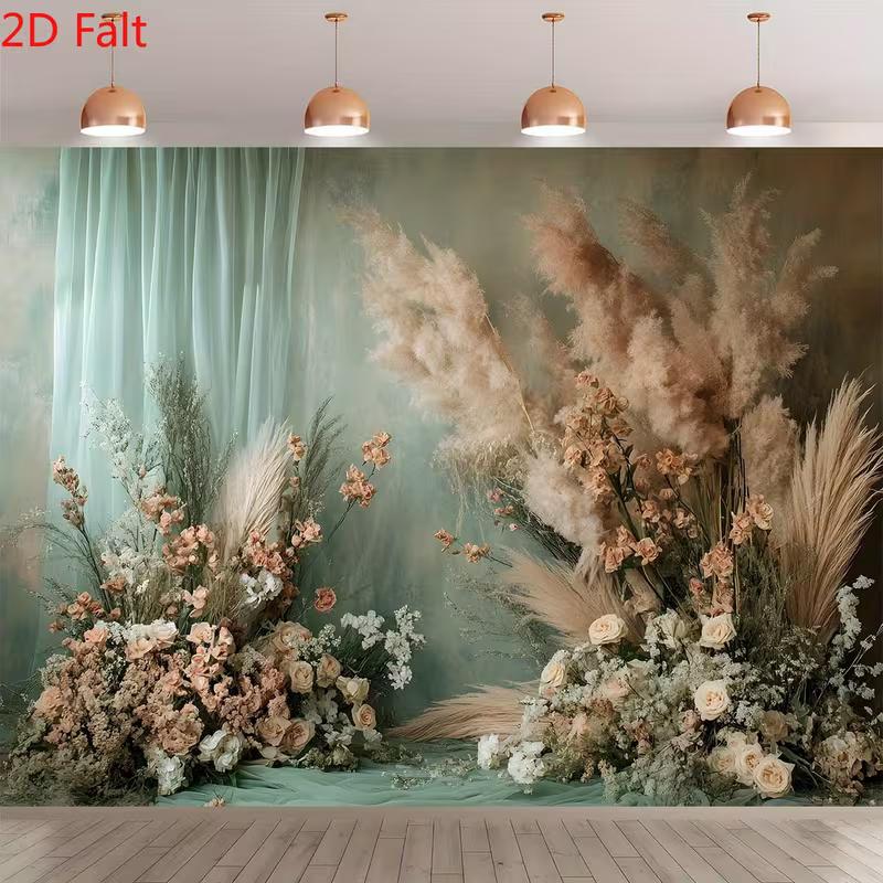 2D Boho Dried Flower Backdrop Muted Green Curtain Background for Studio Photography 47.2x31.5inch/120*80cm
2D Boho Dried Flower Backdrop Muted Green Curtain Background for Studio Photography 47.2x31.5inch/120*80cm