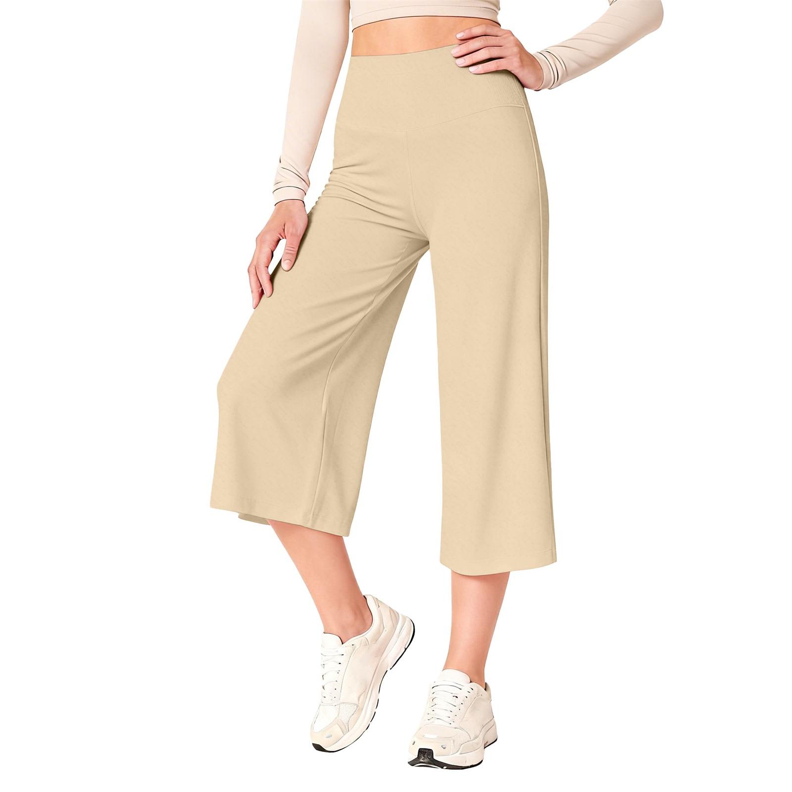 Women’s Wide Leg Cropped Pants High Waist Stretchy Pull On Palazzo Trousers Soft Knit Fabric for Casual Wear L бежевый
Women’s Wide Leg Cropped Pants High Waist Stretchy Pull On Palazzo Trousers Soft Knit Fabric for Casual Wear L бежевый