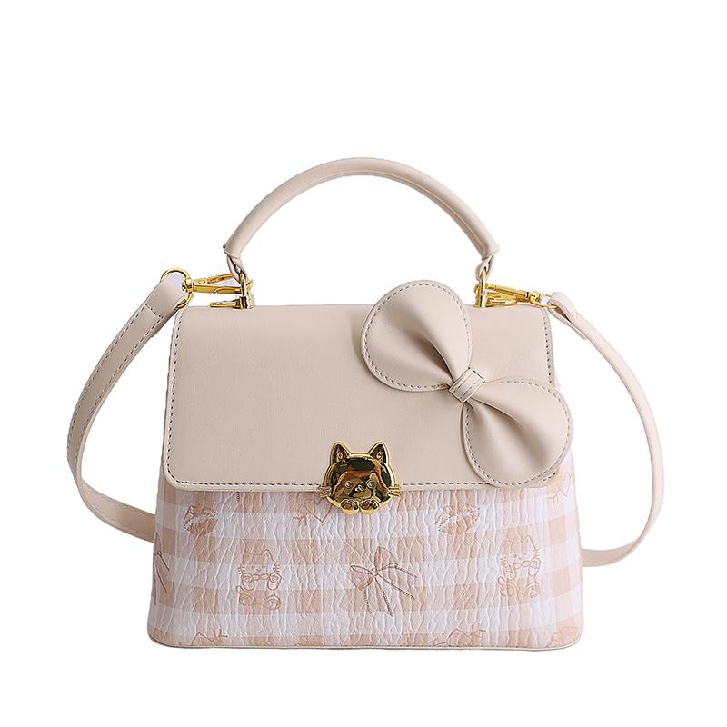 New Design Cute Lolita Style Sweet Bow Women Handbags Kawaii Plaid Small Crossbody Purse Girls PU Leather Shoulder Bag бежевый
New Design Cute Lolita Style Sweet Bow Women Handbags Kawaii Plaid Small Crossbody Purse Girls PU Leather Shoulder Bag бежевый