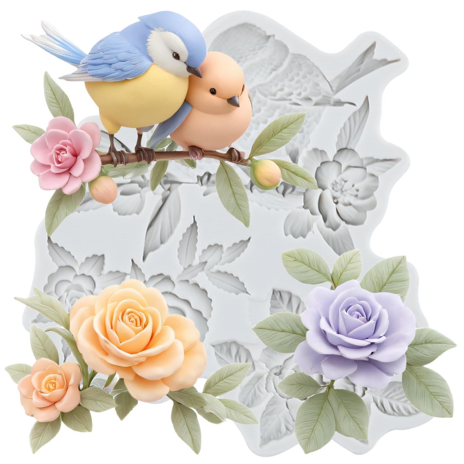 Bird Silicone Molds Bird Flower Leaves Fondant Mold Cake Decorating Tools Cupcake Topper Candy Chocolate Gumpaste Mold серый
Bird Silicone Molds Bird Flower Leaves Fondant Mold Cake Decorating Tools Cupcake Topper Candy Chocolate Gumpaste Mold серый