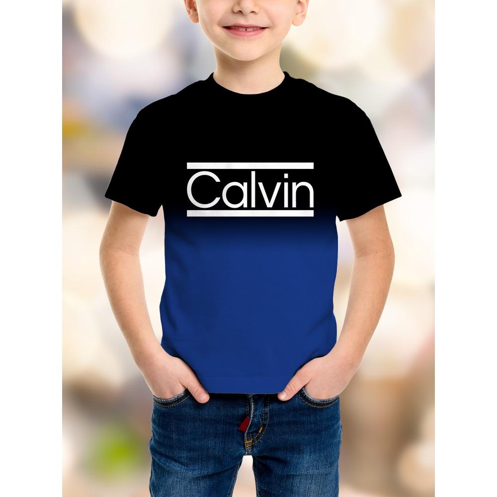 Summer Calvin Boy T-shirt Casual Fashion Casual Short-sleeved Summer Comfortable Boys T-shirt 120
Summer Calvin Boy T-shirt Casual Fashion Casual Short-sleeved Summer Comfortable Boys T-shirt 120