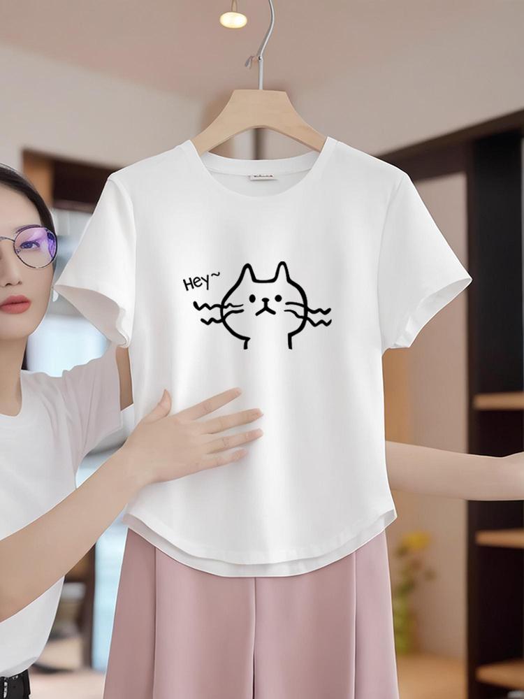 Pure desire wind round neck curved hem 2025 short-sleeved t-shirt women s summer new irregular small top ins tide M
Pure desire wind round neck curved hem 2025 short-sleeved t-shirt women s summer new irregular small top ins tide M