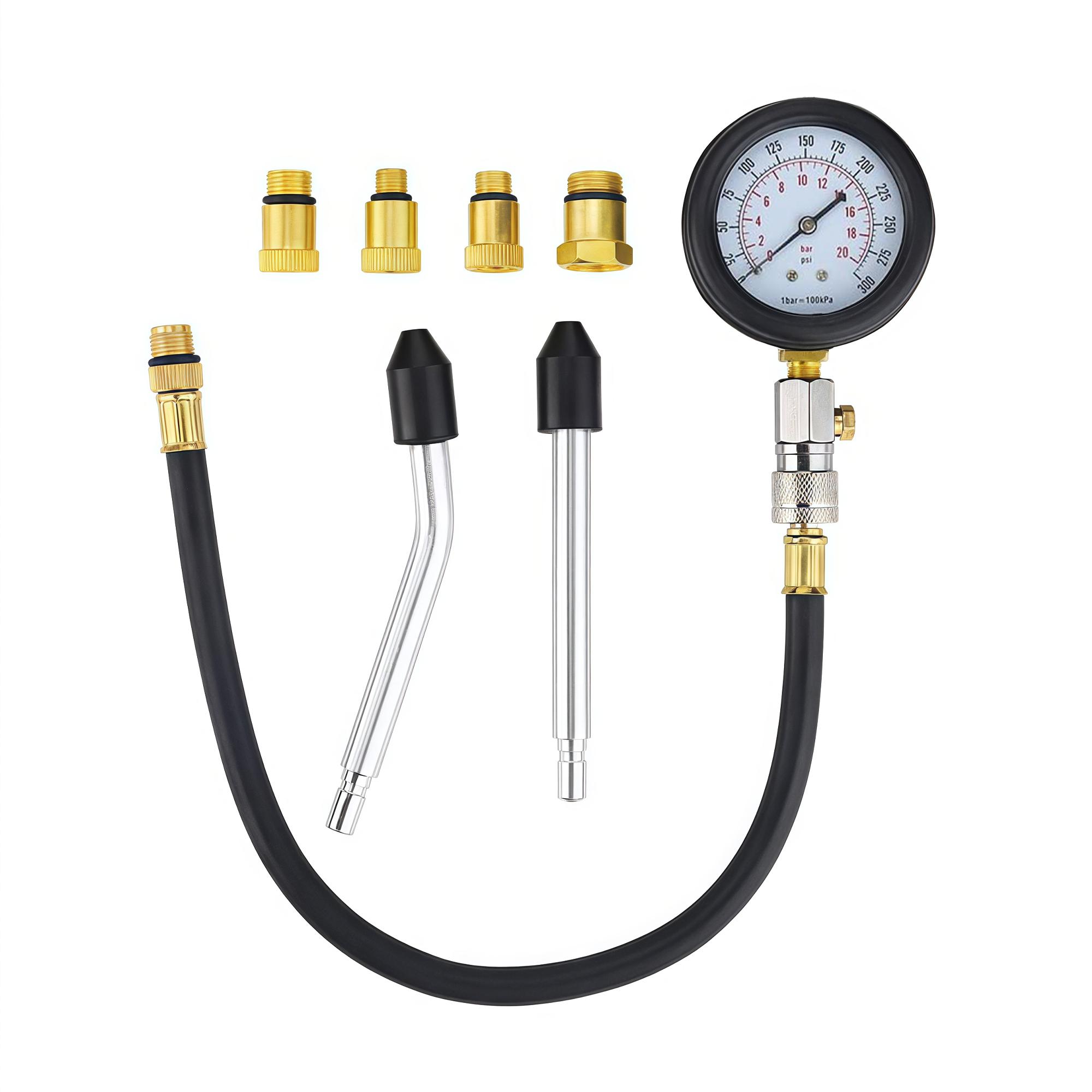 Gasoline Engine Compression Meters, Automotive Cylinder Tester Set with M10 M12 M14 M18 Adapter, Car Tools, Pressure Gauge
Gasoline Engine Compression Meters, Automotive Cylinder Tester Set with M10 M12 M14 M18 Adapter, Car Tools, Pressure Gauge