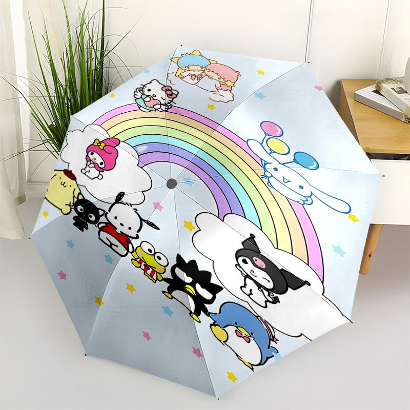 Sanrio Automatic Open/Close Umbrella-Cute Umbrella with Cute Design, Portable 3-Fold Compact Umbrella for Men & Women, Halloween Christmas G
Sanrio Automatic Open/Close Umbrella-Cute Umbrella with Cute Design, Portable 3-Fold Compact Umbrella for Men & Women, Halloween Christmas G