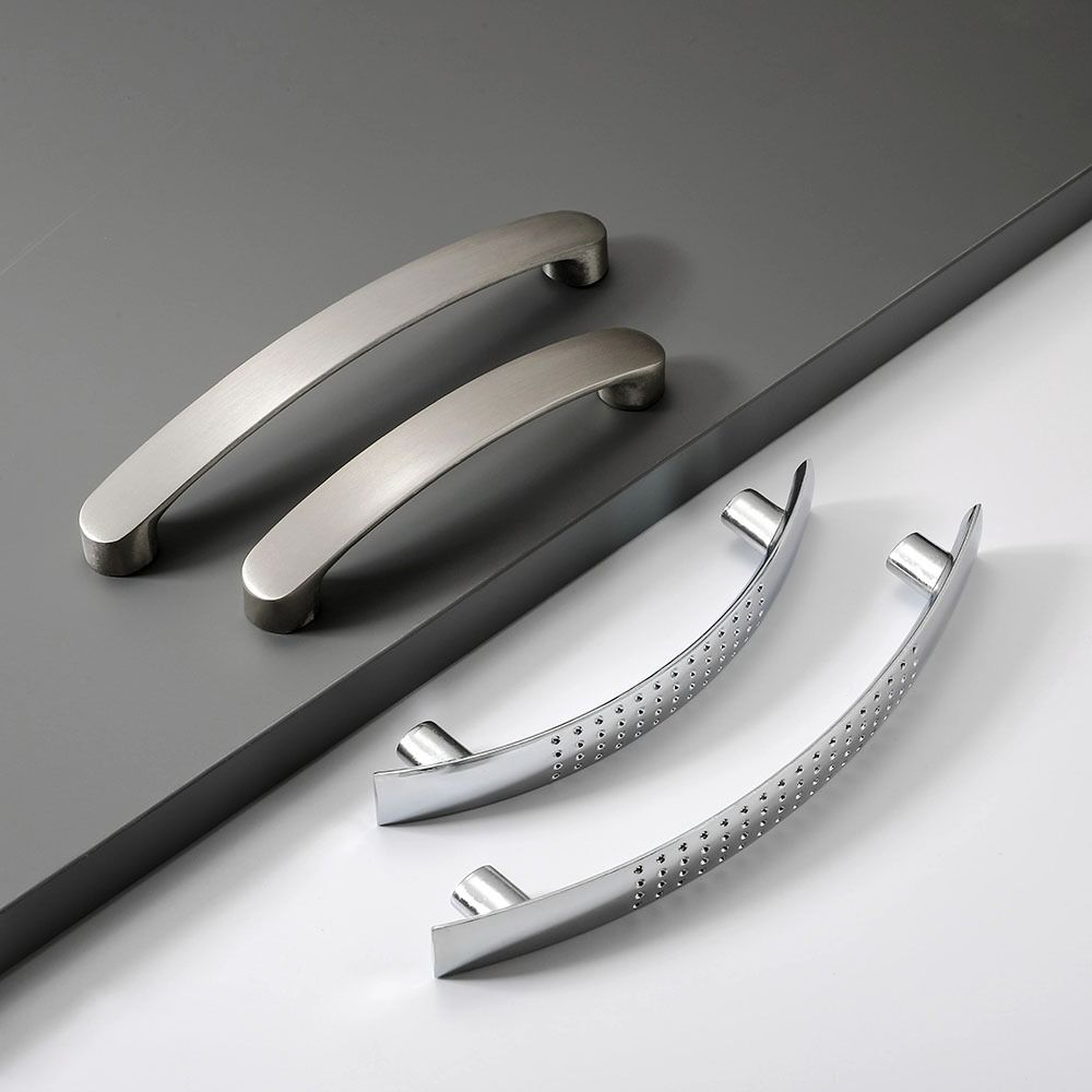 Brushed Silver Wardrobe Door Handles High Quality Furniture Hardware Home Improvement style 7
Brushed Silver Wardrobe Door Handles High Quality Furniture Hardware Home Improvement style 7