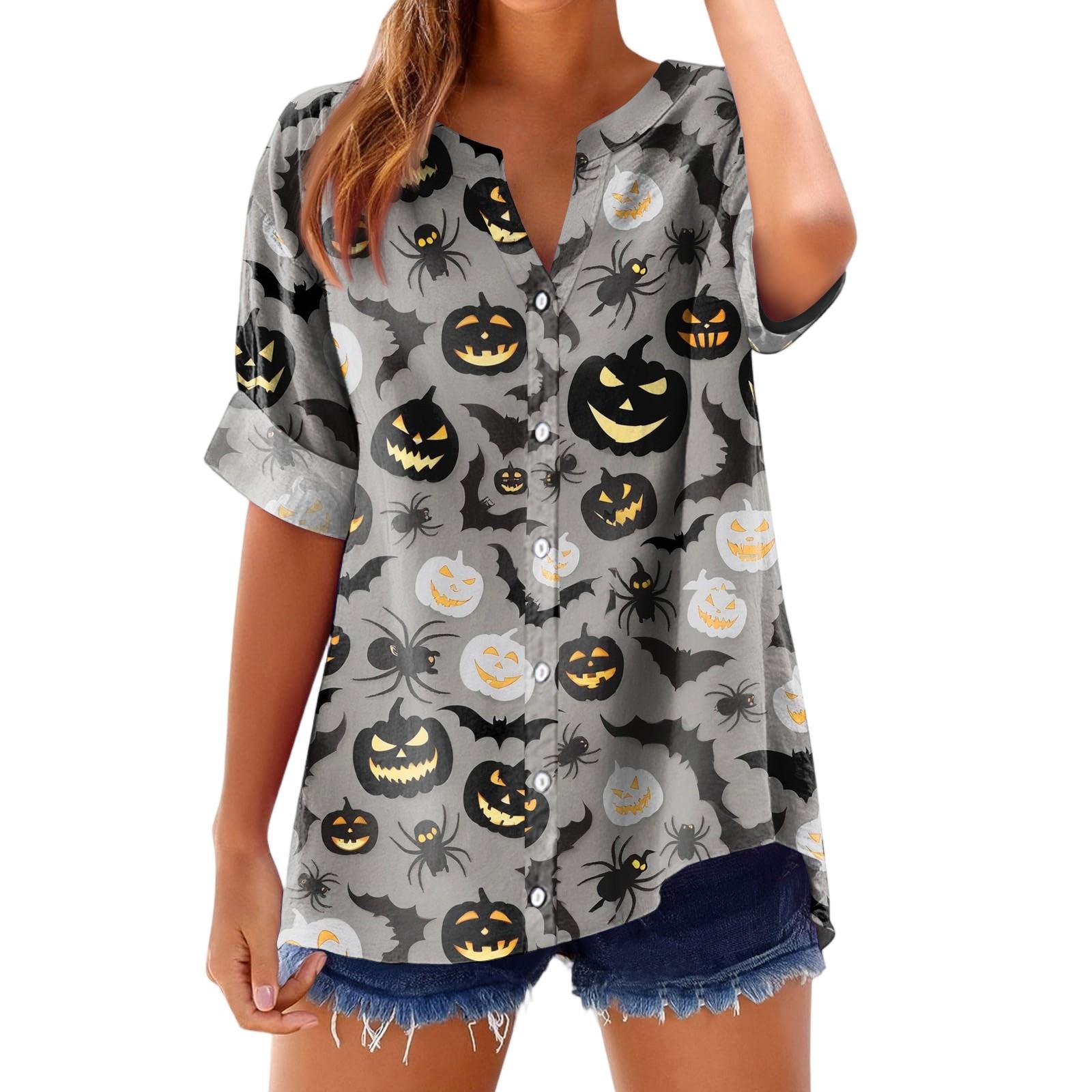 Women s Fashionable, Casual, Comfortable, Loose-Fitting Halloween Print Top XXL
Women s Fashionable, Casual, Comfortable, Loose-Fitting Halloween Print Top XXL