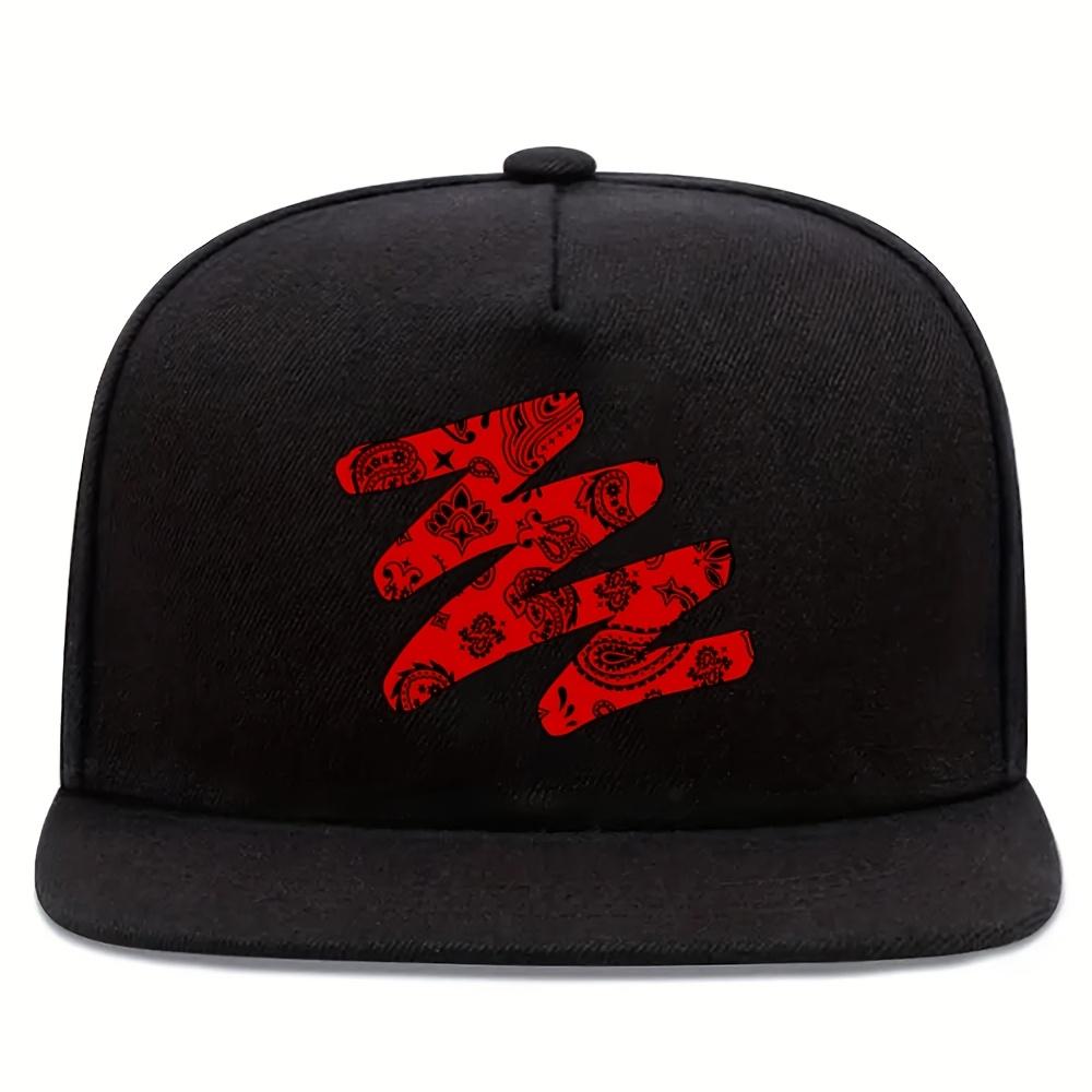 Red Paisley Zigzag Baseball Cap Streetwear HipHop Flat Brim Polyester Adjustable Casual Hat Unisex One Size
Red Paisley Zigzag Baseball Cap Streetwear HipHop Flat Brim Polyester Adjustable Casual Hat Unisex One Size