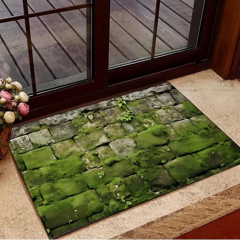2D Visual Zen Garden Stream Stone Path Doormat Koi Fish Pond Plants Print Non-Slip Soft Entrance Rug for Indoor Outdoor Decor 40x60cm
2D Visual Zen Garden Stream Stone Path Doormat Koi Fish Pond Plants Print Non-Slip Soft Entrance Rug for Indoor Outdoor Decor 40x60cm