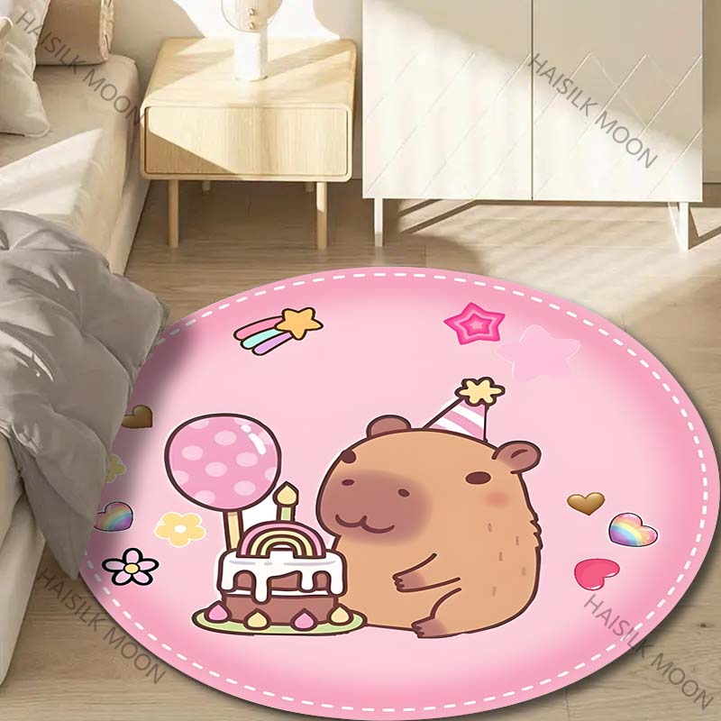 1PC Capybaras Pink Print Round Rugs for Bedroom Area Floor Mats for Kids Room Bath Chair Mat Carpet Living Room Home Decor 60cm
1PC Capybaras Pink Print Round Rugs for Bedroom Area Floor Mats for Kids Room Bath Chair Mat Carpet Living Room Home Decor 60cm
