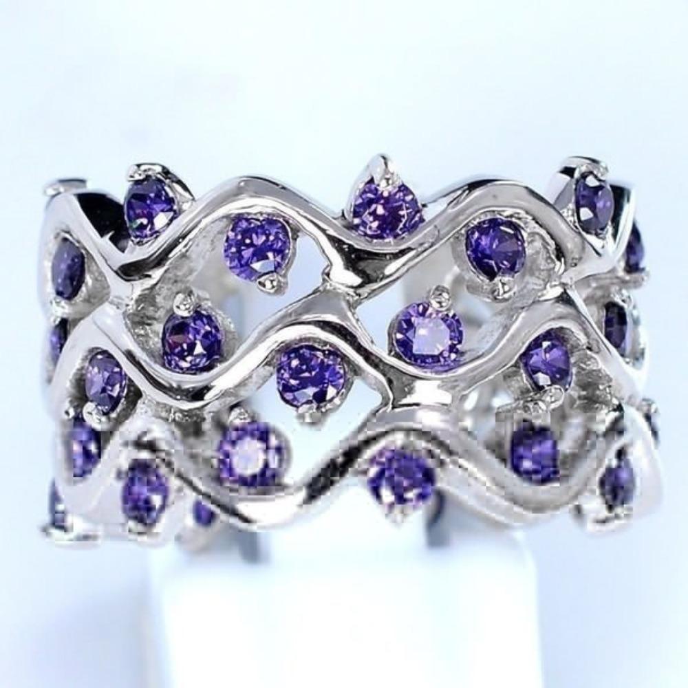 Elegant Amethyst Zircon Ring Tanzanite Full Diamond Band Stackable Ring for Women no. 6 фиолетовый
Elegant Amethyst Zircon Ring Tanzanite Full Diamond Band Stackable Ring for Women no. 6 фиолетовый