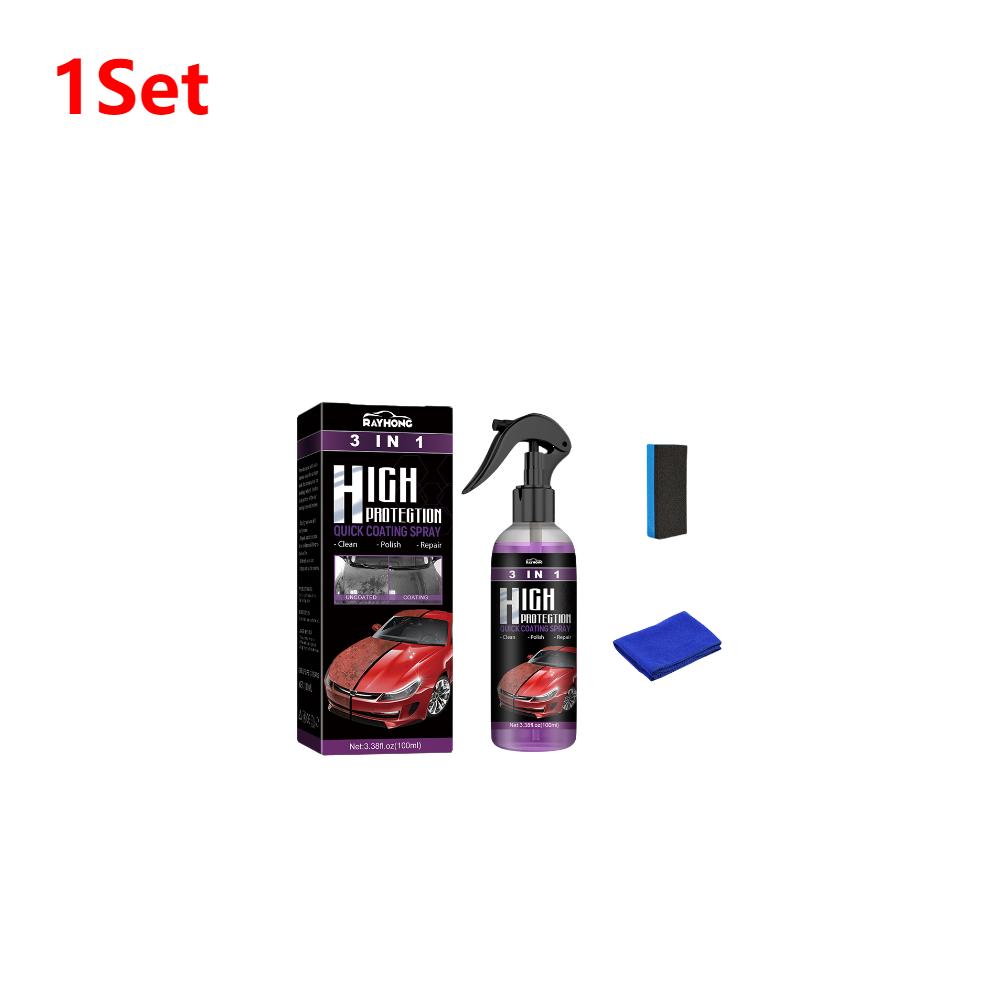 10-1Set 3 In 1 Car Ceramic Coating Spray 100ml Auto Nano Car Spray Car Scratch Repair Body Compound Scratch Repair Glass Cleaner 1 Set
10-1Set 3 In 1 Car Ceramic Coating Spray 100ml Auto Nano Car Spray Car Scratch Repair Body Compound Scratch Repair Glass Cleaner 1 Set