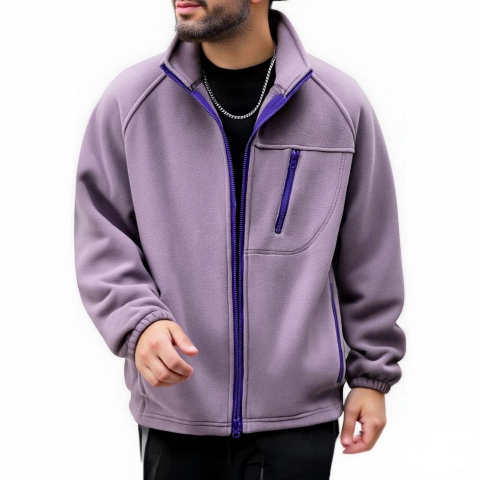 Мужской однотонный повседневный кардиган с воротником-стойкой, флисовая толстовка, мужская флисовая теплая куртка с длинным рукавом XXXL фиолетовый
Мужской однотонный повседневный кардиган с воротником-стойкой, флисовая толстовка, мужская флисовая теплая куртка с длинным рукавом XXXL фиолетовый