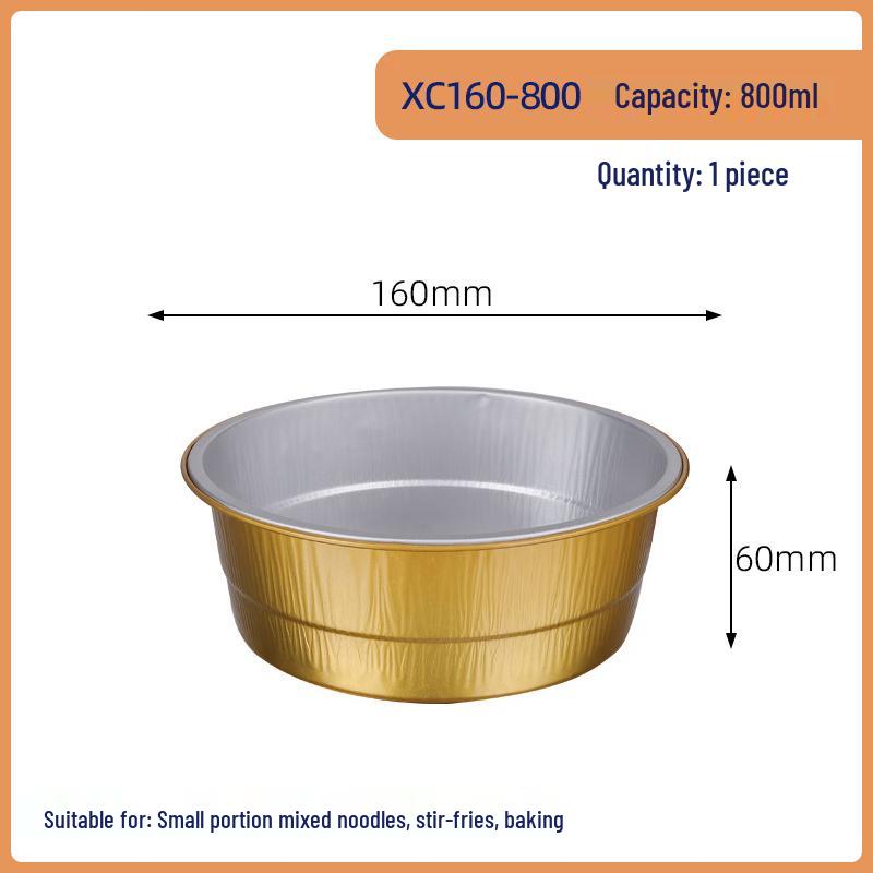 COFLYEE Disposable 800ml Aluminum Foil Bowls (100 Count)
COFLYEE Disposable 800ml Aluminum Foil Bowls (100 Count)